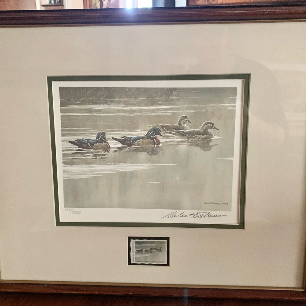 1987 Robert Bateman #1848 Hurricane Lake Wood Ducks